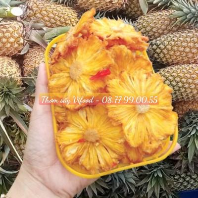 Cách làm thơm sấy muối ớt cay mặn bằng nồi chiên không dầu