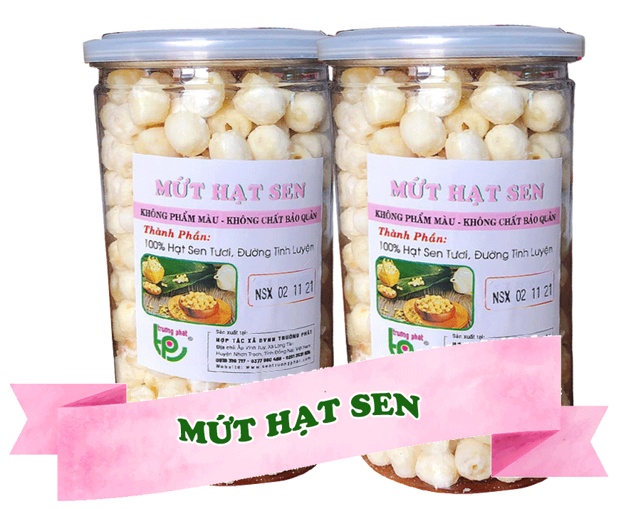 Mứt hạt sen Sen Trường Phát